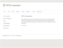 Tablet Screenshot of hptlc-association.org